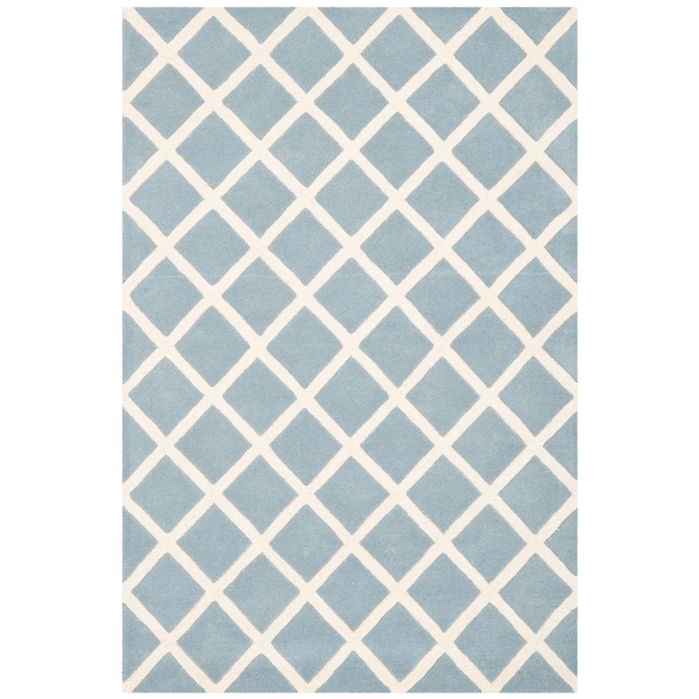 CHATHAM, BLUE / IVORY, 4' X 6', Area Rug, CHT718B-4. Picture 1