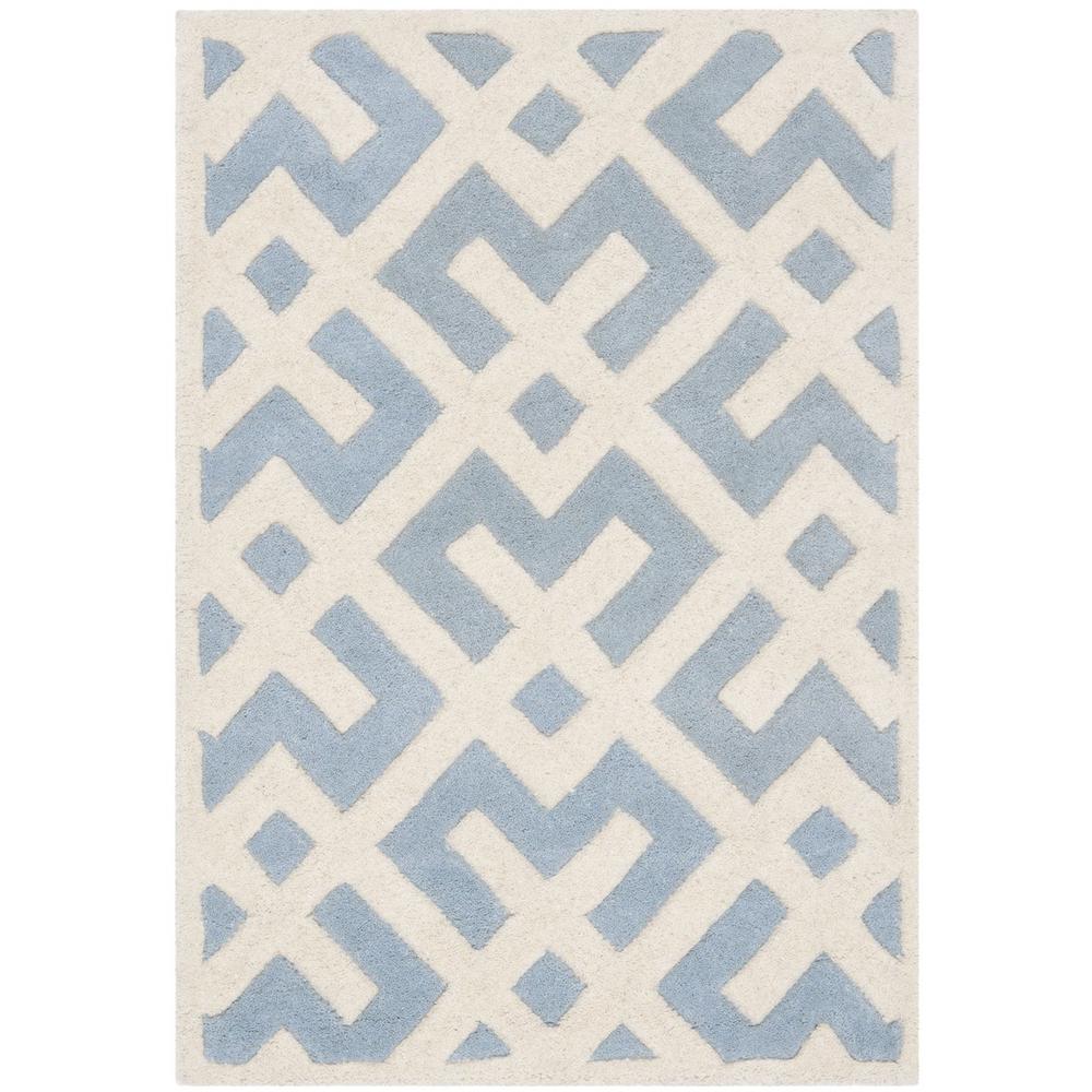 CHATHAM, BLUE / IVORY, 3' X 5', Area Rug, CHT719B-3. Picture 1