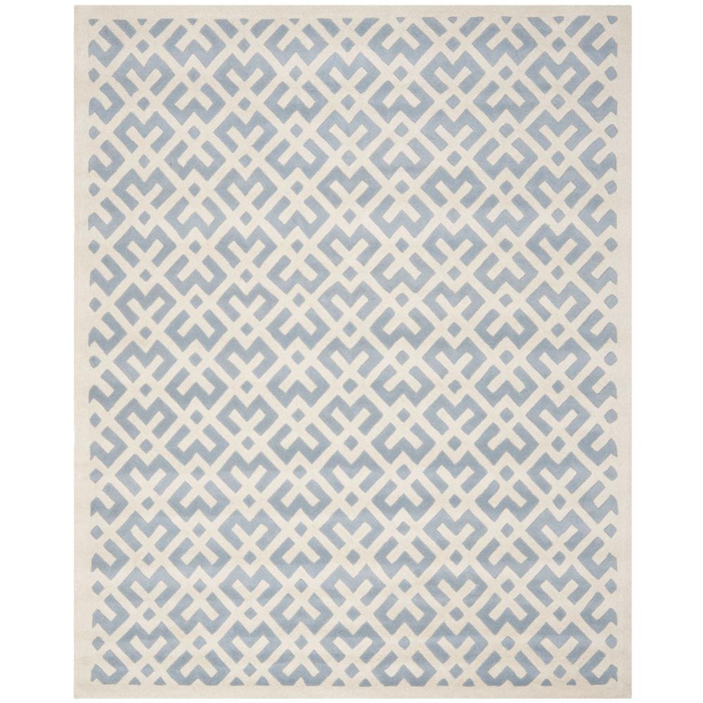 CHATHAM, BLUE / IVORY, 8'-9" X 12', Area Rug, CHT719B-9. The main picture.