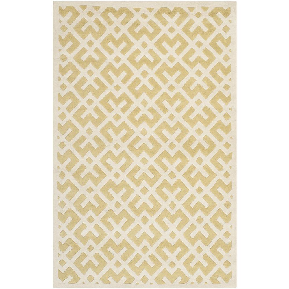 CHATHAM, LIGHT GOLD / IVORY, 5' X 8', Area Rug, CHT719L-5. The main picture.