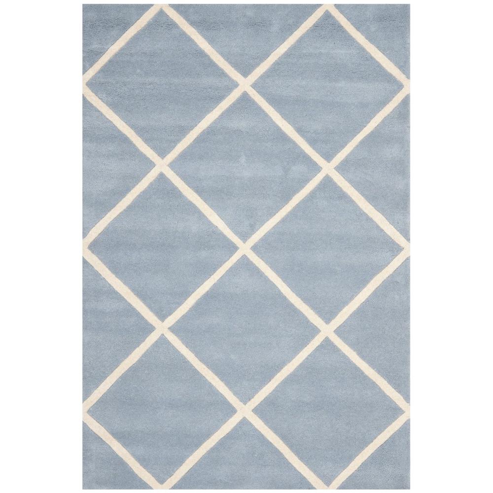 CHATHAM, BLUE / IVORY, 4' X 6', Area Rug, CHT720B-4. Picture 1