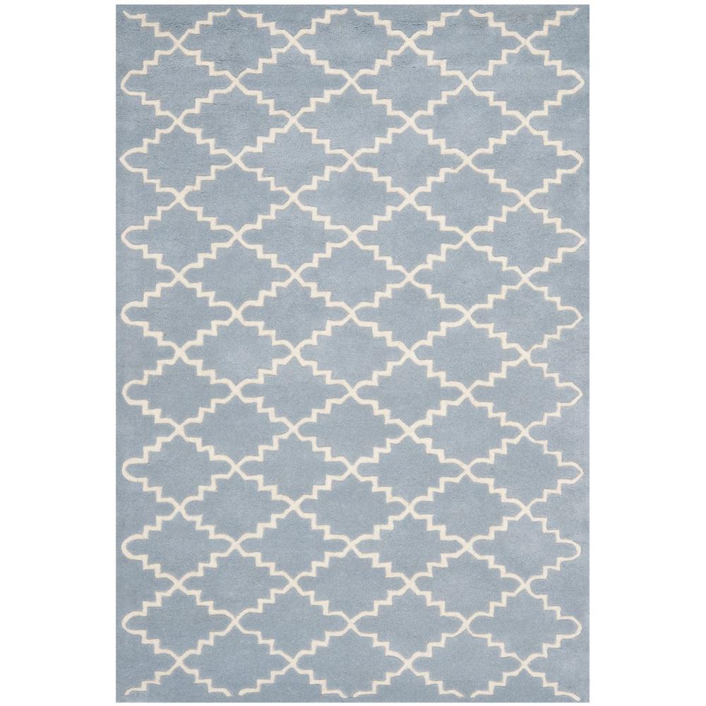CHATHAM, BLUE / IVORY, 4' X 6', Area Rug, CHT721B-4. Picture 1