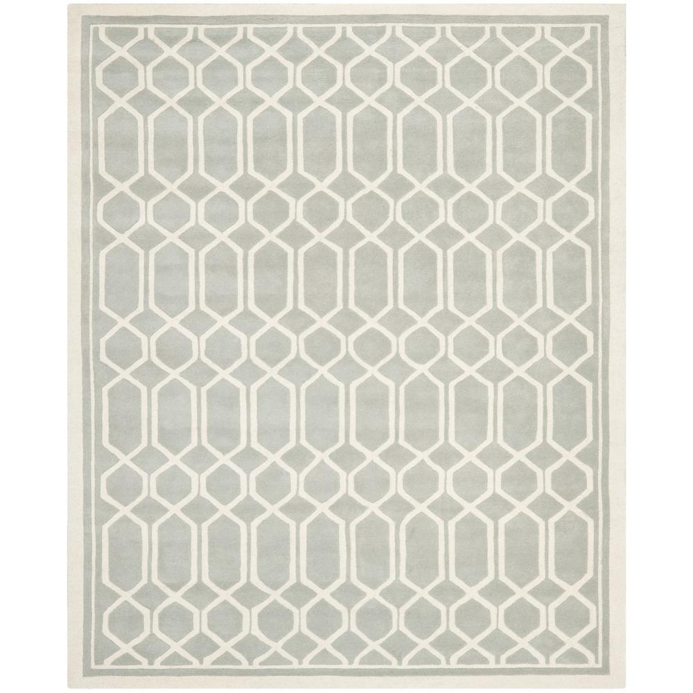 CHATHAM, GREY / IVORY, 8'-9" X 12', Area Rug, CHT725E-9. Picture 1