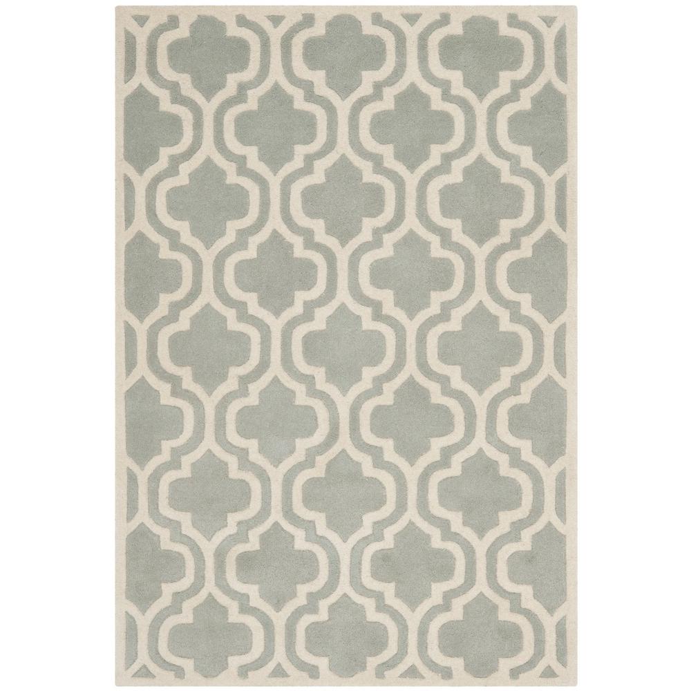 CHATHAM, GREY / IVORY, 5' X 8', Area Rug, CHT727E-5. Picture 1