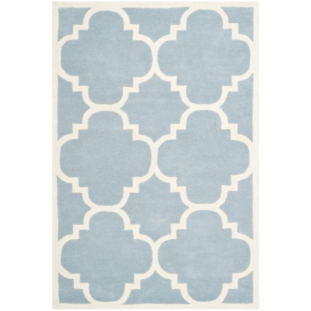 CHATHAM, BLUE / IVORY, 4' X 6', Area Rug, CHT730B-4. Picture 1