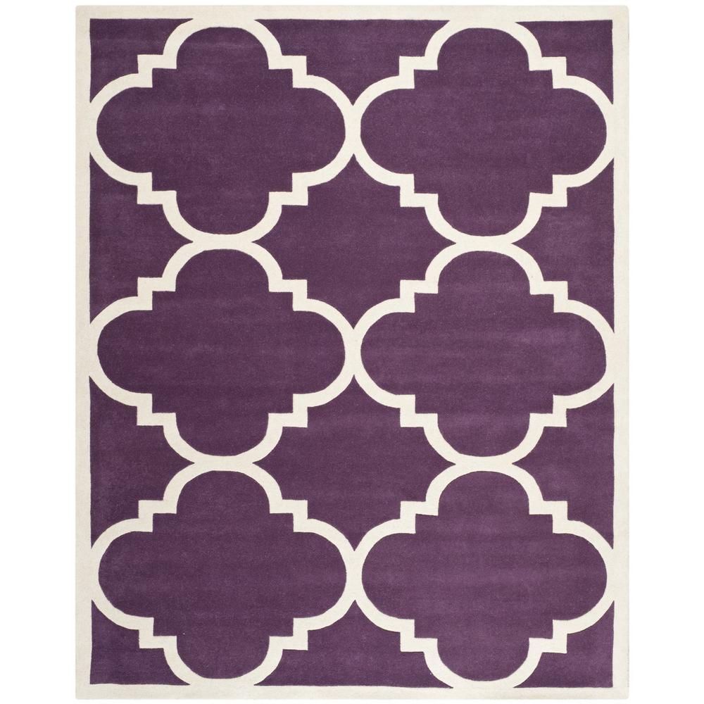 CHATHAM, PURPLE / IVORY, 8'-9" X 12', Area Rug, CHT730F-9. Picture 1
