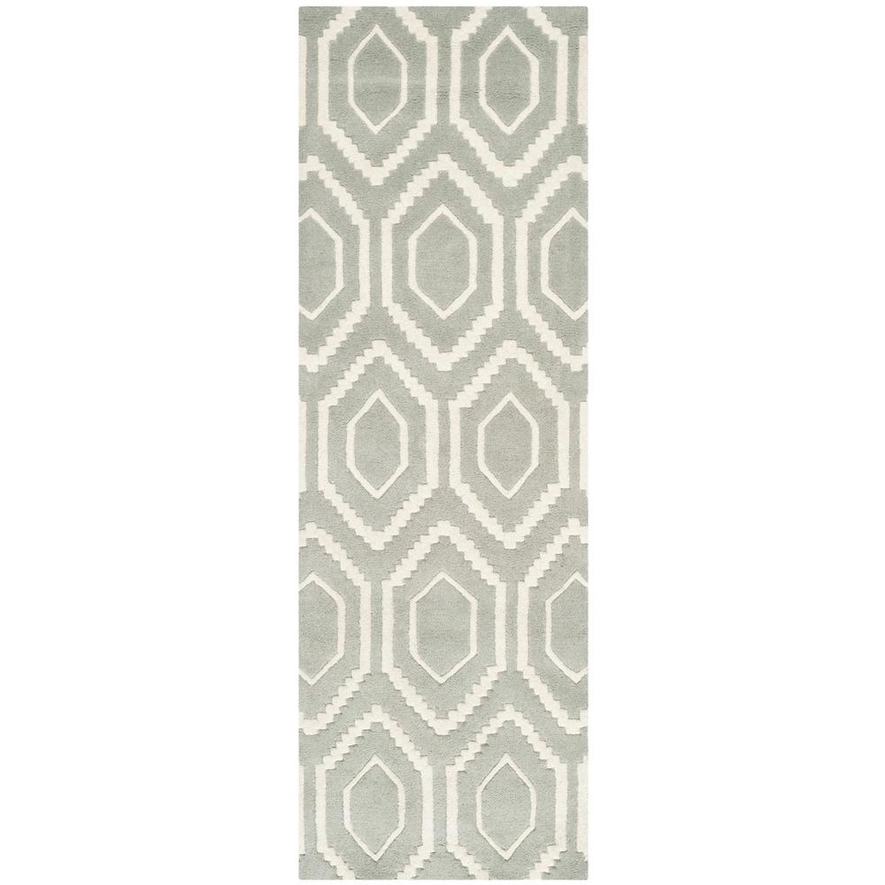 CHATHAM, GREY / IVORY, 2'-3" X 13', Area Rug, CHT731E-213. Picture 1