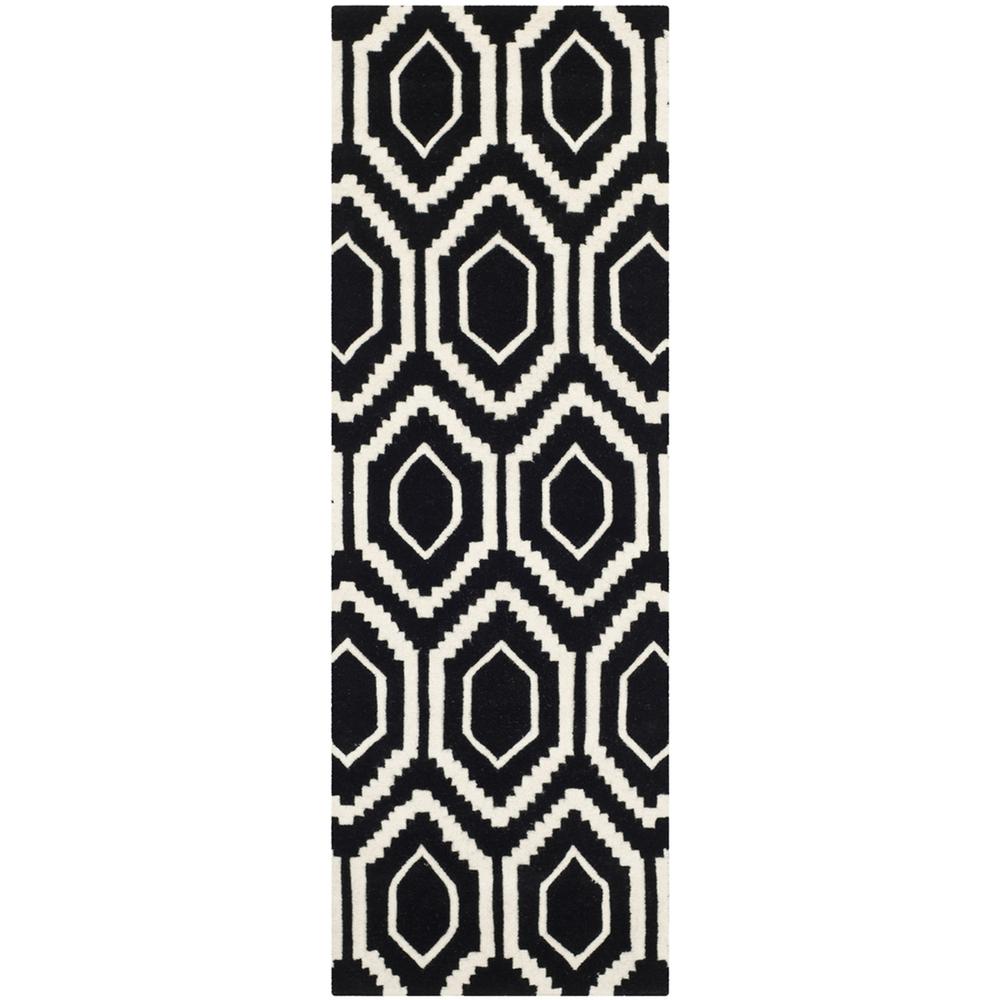 CHATHAM, BLACK / IVORY, 2'-3" X 5', Area Rug, CHT731K-25. The main picture.