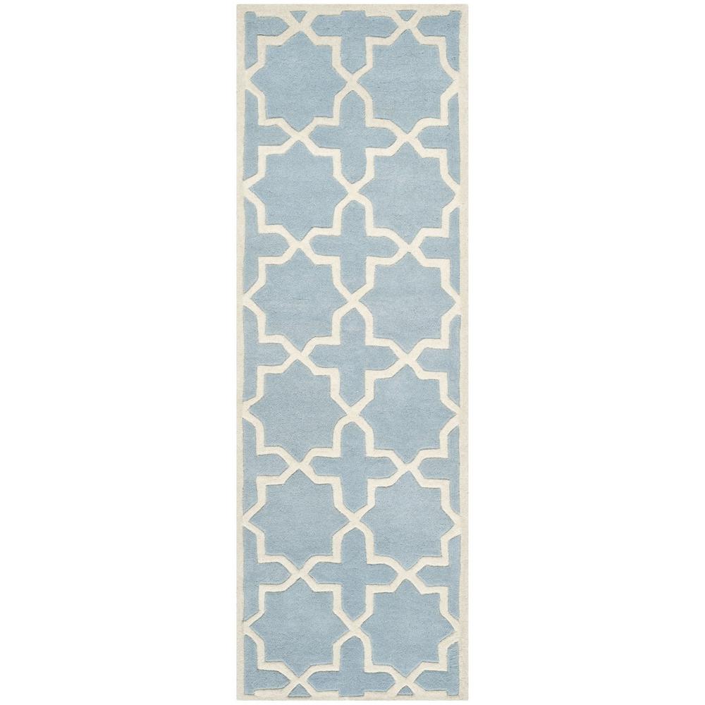 CHATHAM, BLUE / IVORY, 2'-3" X 5', Area Rug, CHT732B-25. Picture 1