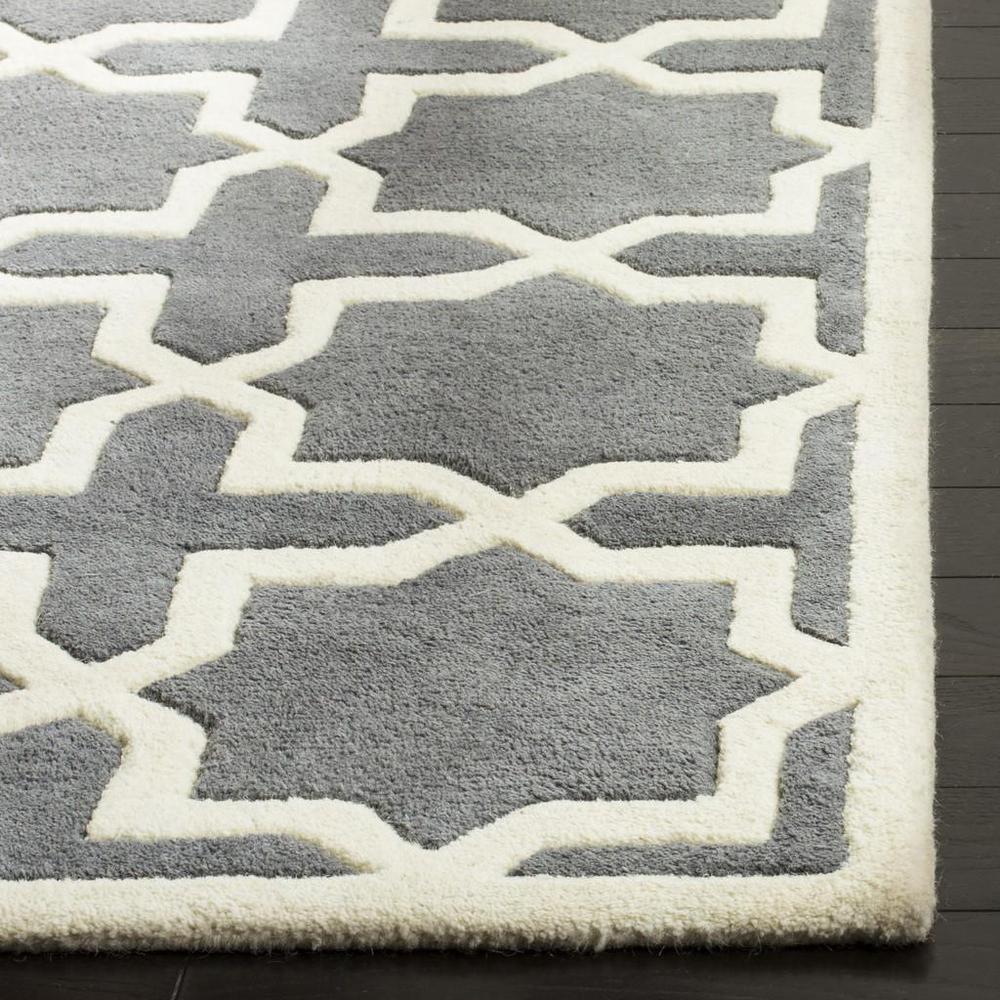 CHATHAM, DARK GREY / IVORY, 5' X 8', Area Rug, CHT732D-5. Picture 1