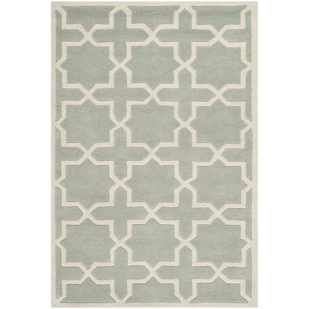 CHATHAM, GREY / IVORY, 4' X 6', Area Rug, CHT732E-4. Picture 1