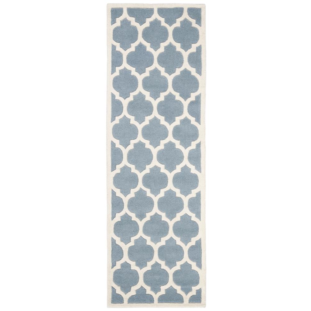 CHATHAM, BLUE / IVORY, 2'-3" X 5', Area Rug, CHT734B-25. Picture 1