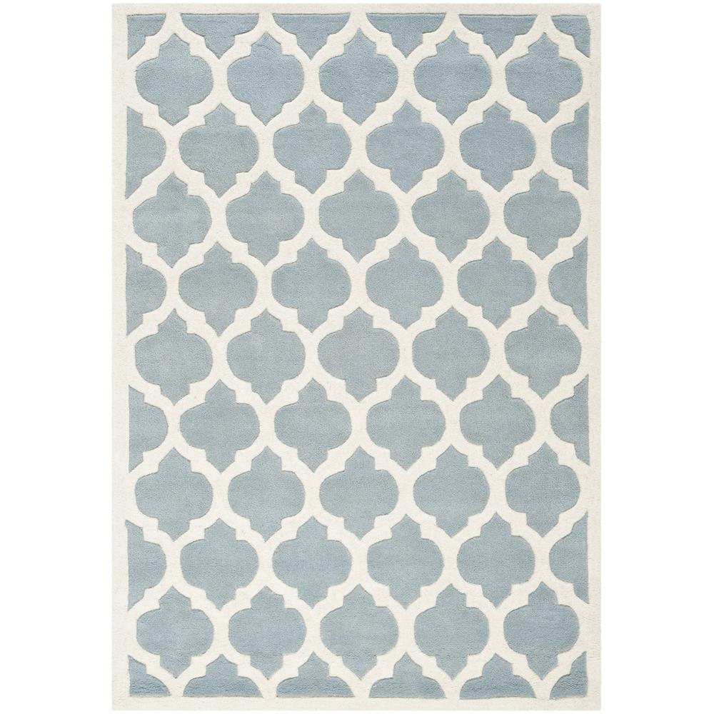CHATHAM, BLUE / IVORY, 4' X 6', Area Rug, CHT734B-4. Picture 1