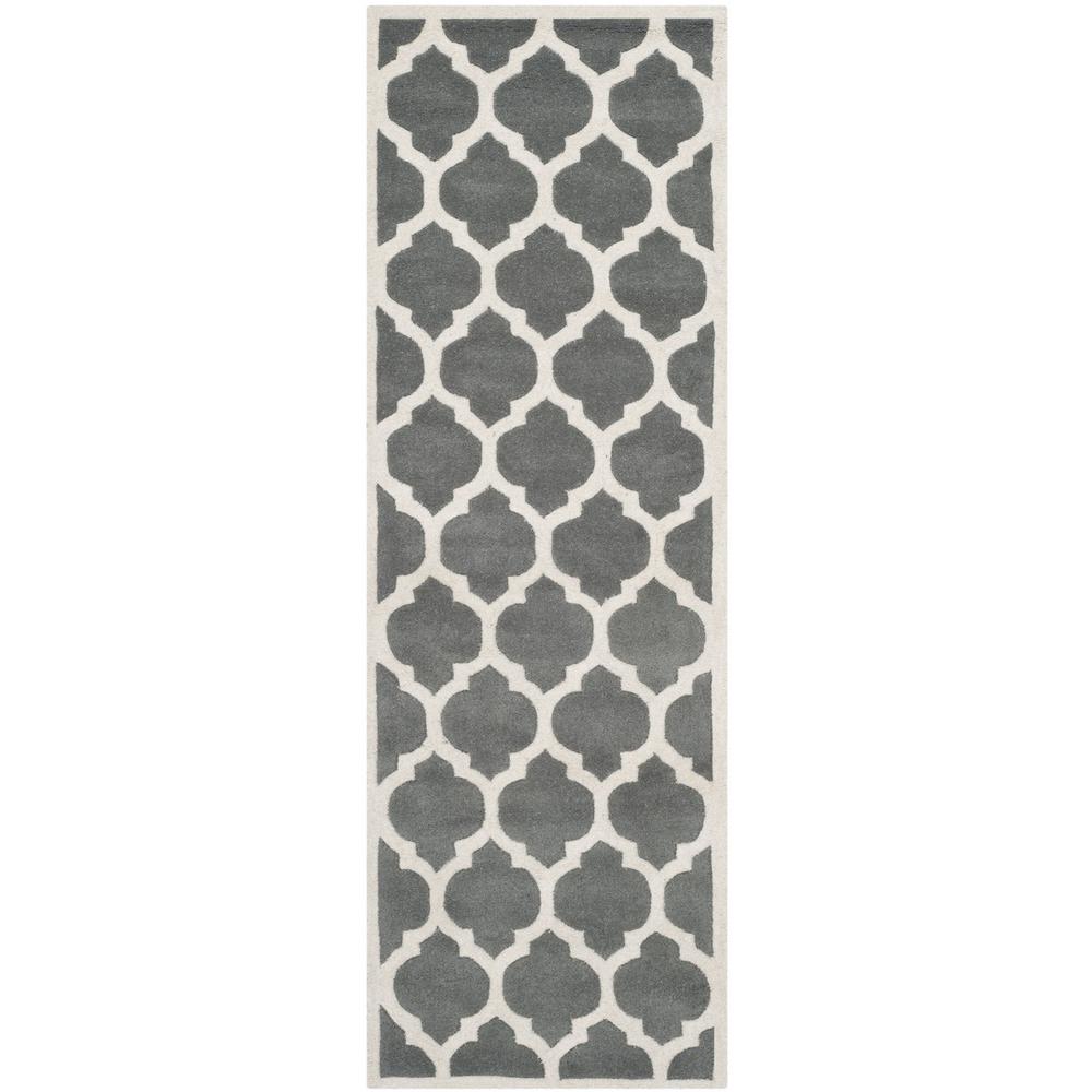 CHATHAM, DARK GREY / IVORY, 2'-3" X 5', Area Rug, CHT734D-25. Picture 1