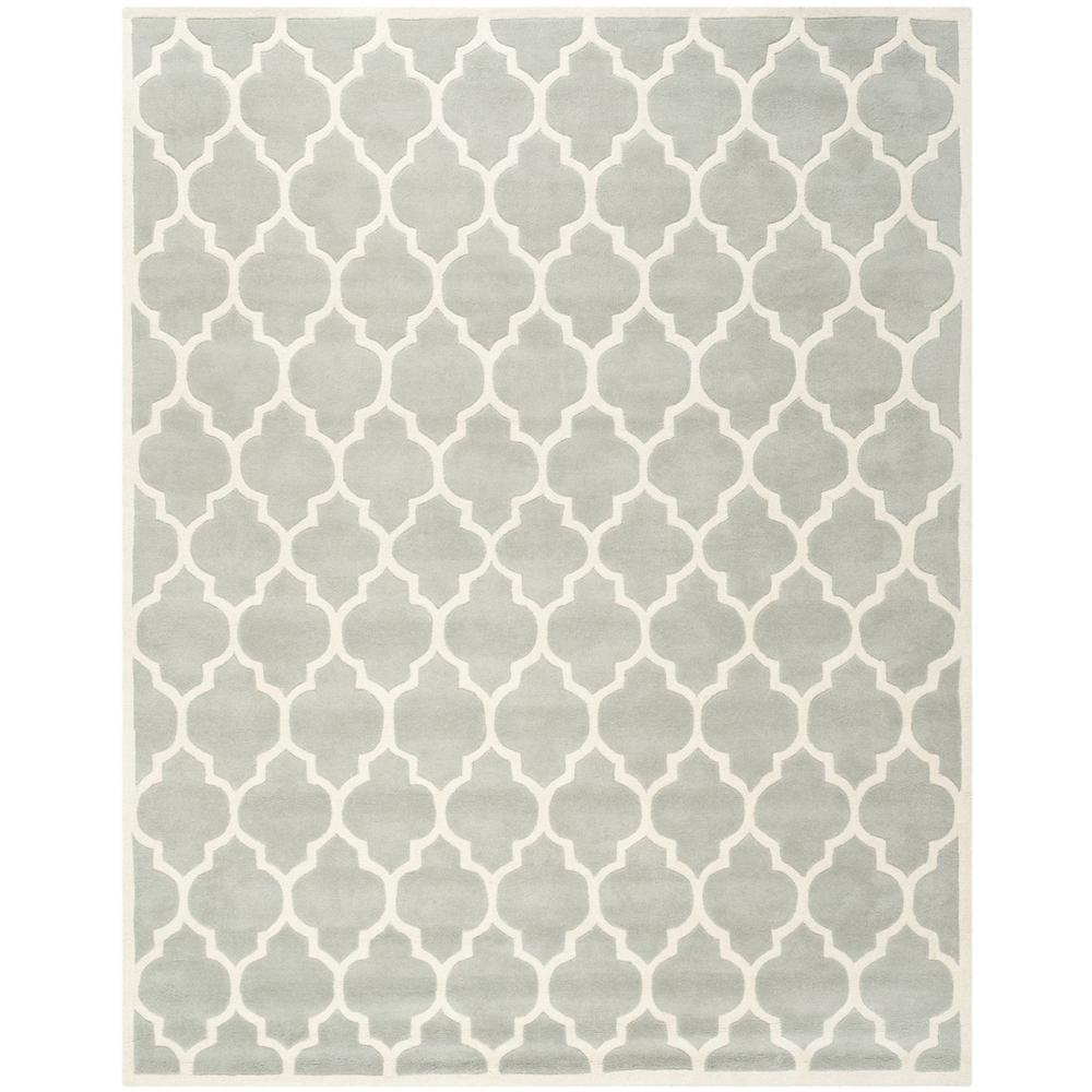 CHATHAM, GREY / IVORY, 8' X 10', Area Rug, CHT734E-8. Picture 1