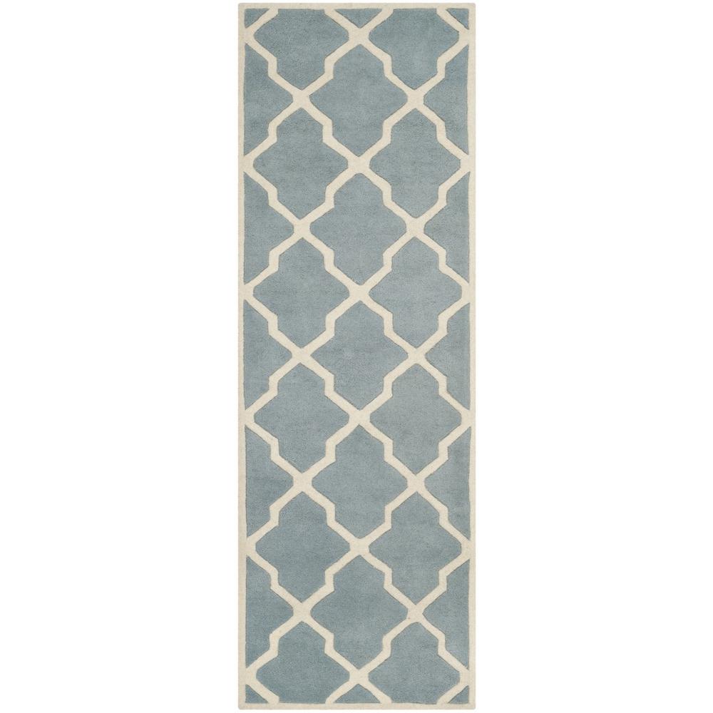 CHATHAM, BLUE / IVORY, 2'-3" X 5', Area Rug, CHT735B-25. Picture 1