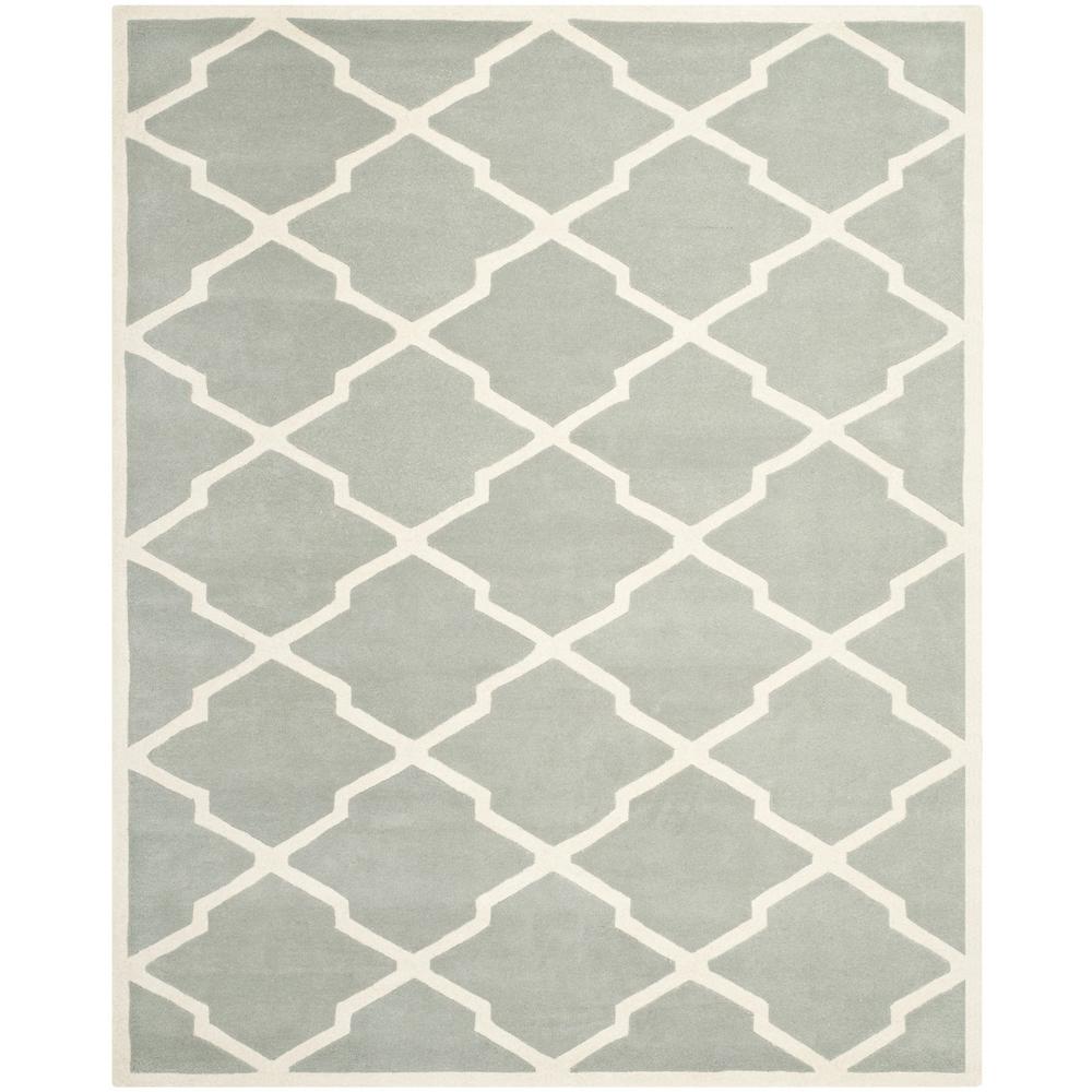 CHATHAM, GREY / IVORY, 8' X 10', Area Rug, CHT735E-8. Picture 1