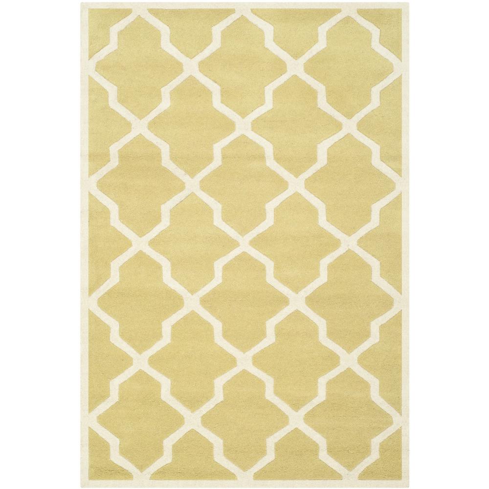 CHATHAM, LIGHT GOLD / IVORY, 4' X 6', Area Rug, CHT735L-4. Picture 1