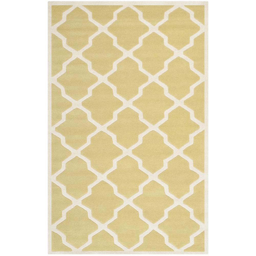 CHATHAM, LIGHT GOLD / IVORY, 6' X 9', Area Rug, CHT735L-6. Picture 1