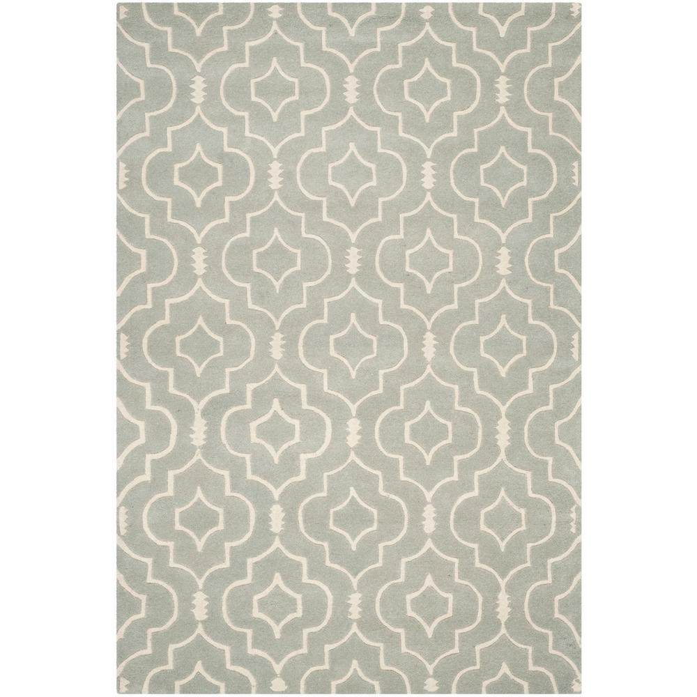 CHATHAM, GREY / IVORY, 6' X 9', Area Rug, CHT736E-6. Picture 1