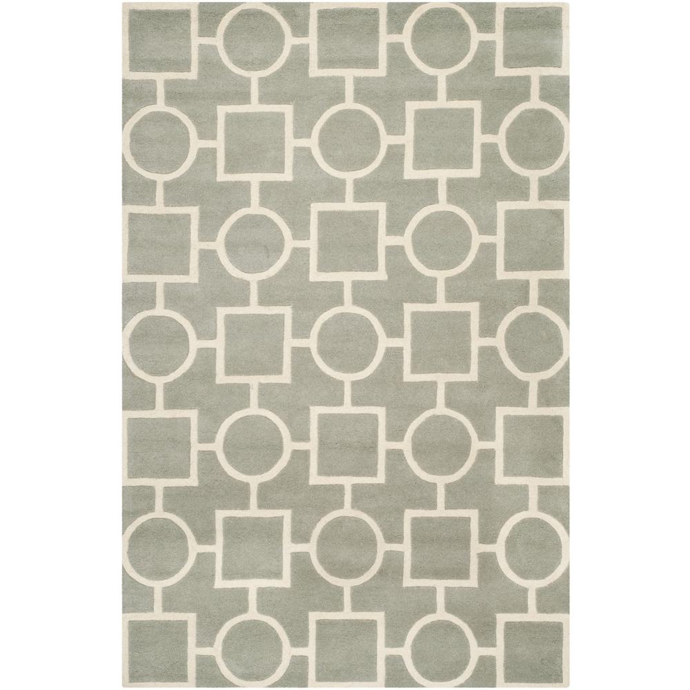 CHATHAM, GREY / IVORY, 8' X 10', Area Rug, CHT737E-8. Picture 1