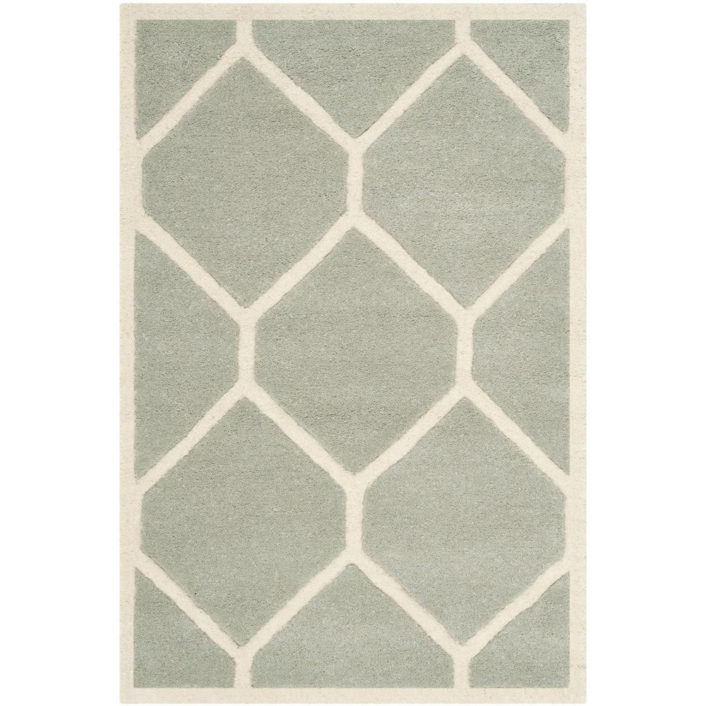 CHATHAM, GREY / IVORY, 3' X 5', Area Rug, CHT738E-3. Picture 1