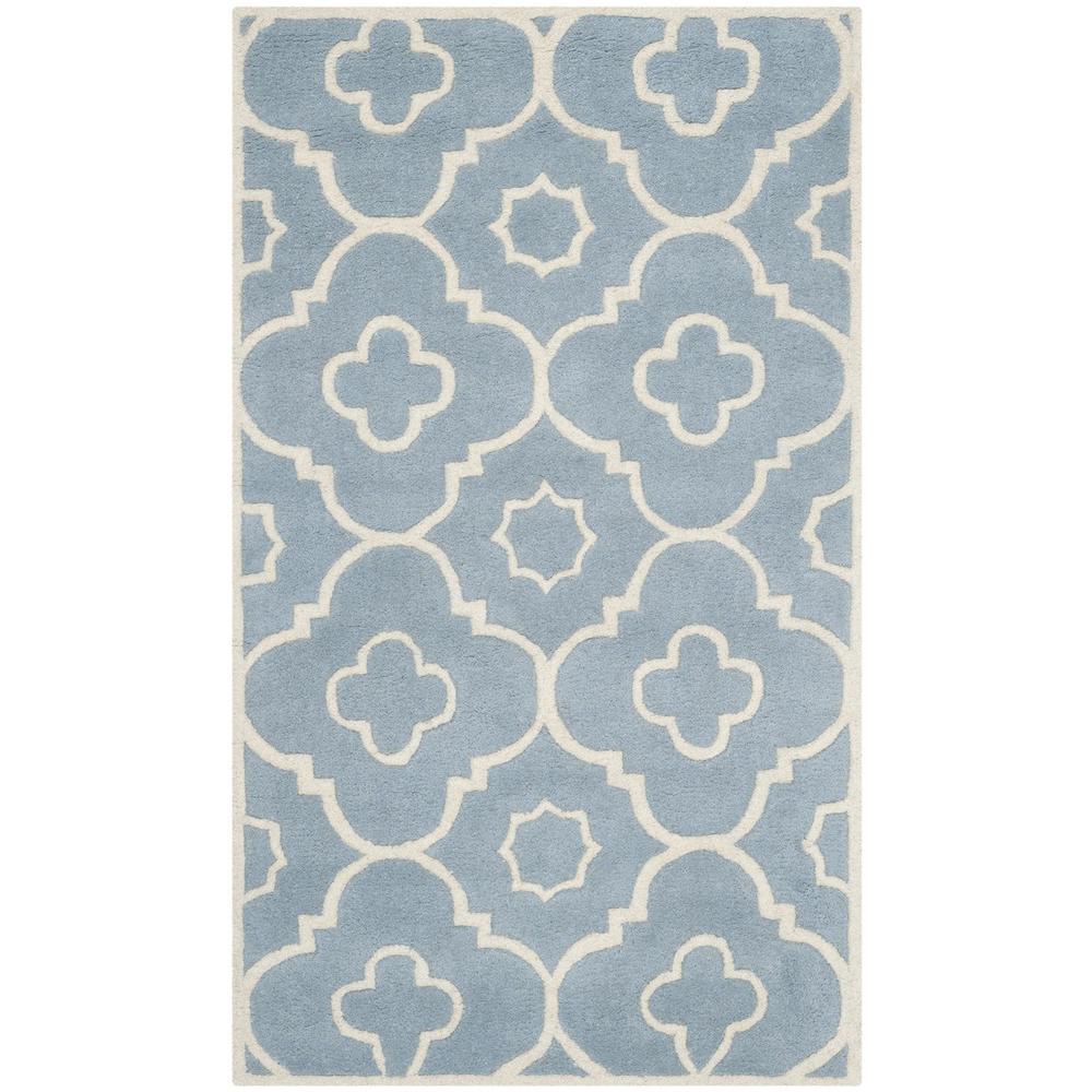 CHATHAM, BLUE / IVORY, 4' X 6', Area Rug, CHT750B-4. Picture 1