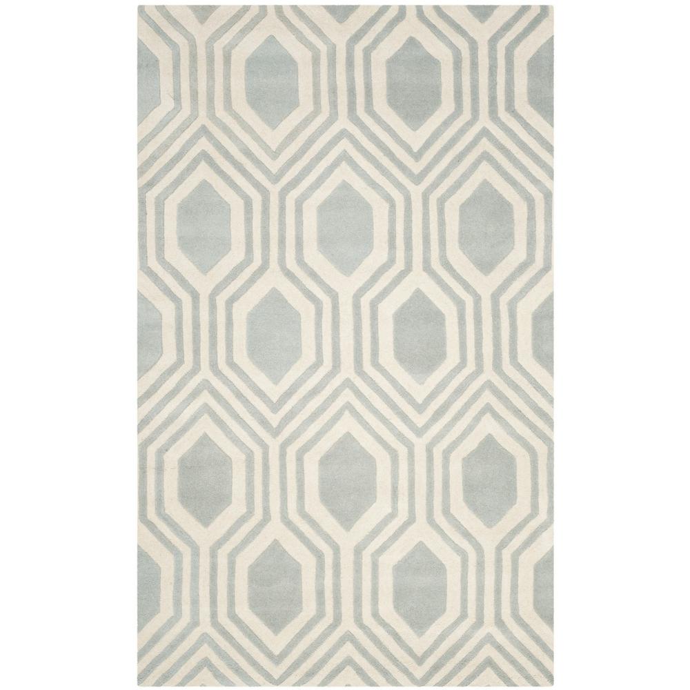 CHATHAM, GREY / IVORY, 5' X 8', Area Rug, CHT760E-5. Picture 1