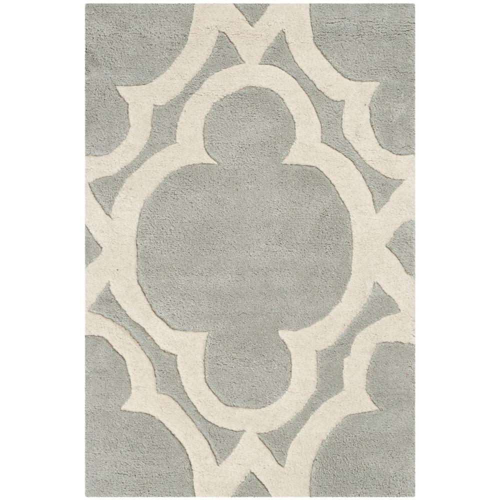 CHATHAM, GREY / IVORY, 3' X 5', Area Rug, CHT762E-3. Picture 1