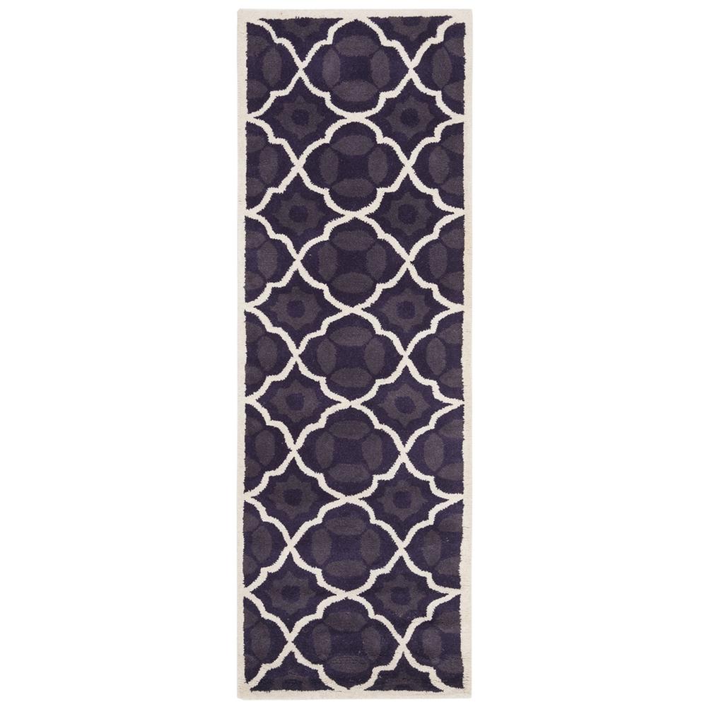CHATHAM, PURPLE / IVORY, 2'-3" X 9', Area Rug, CHT821B-29. Picture 1