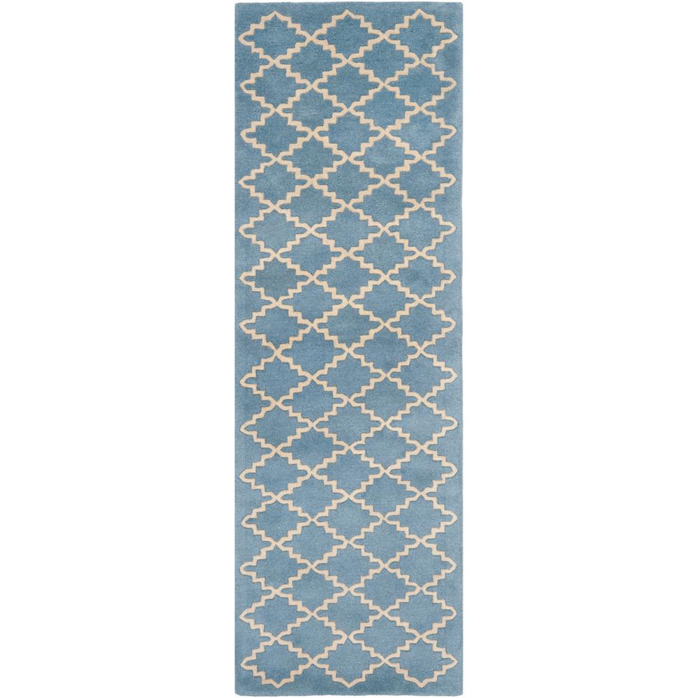 CHATHAM, BLUE GREY, 2'-3" X 13', Area Rug. Picture 1