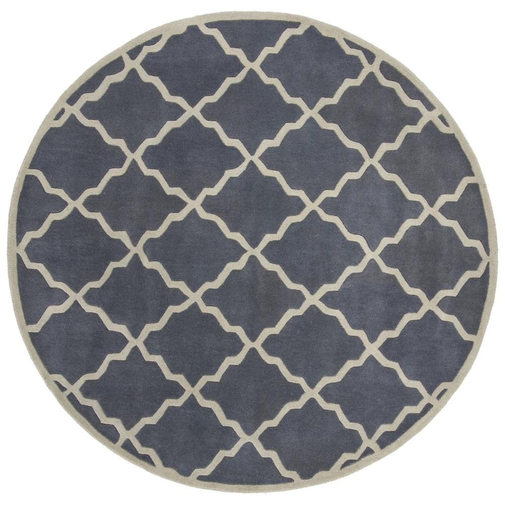 CHATHAM, GREY, 7' X 7' Round, Area Rug, CHT940K-7R. Picture 1