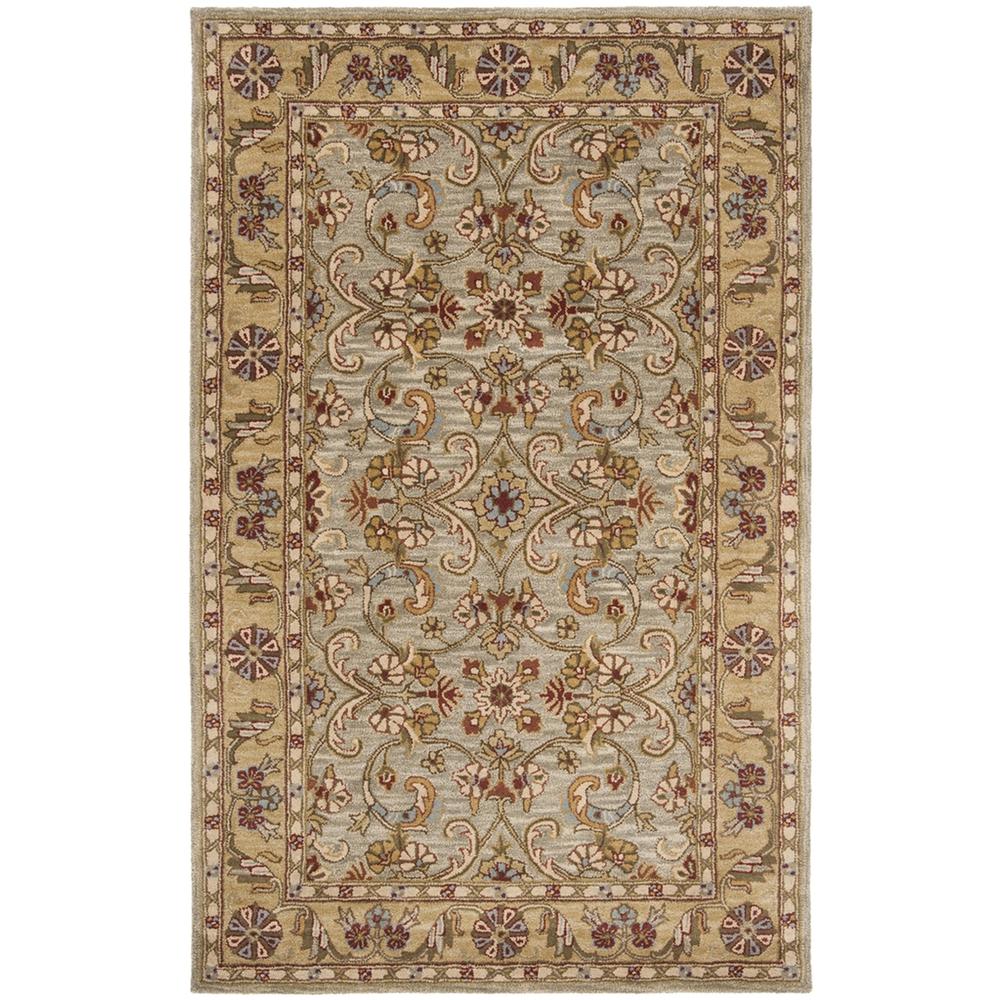 CLASSIC, LIGHT GREEN / GOLD, 6' X 9', Area Rug, CL324A-6. Picture 1