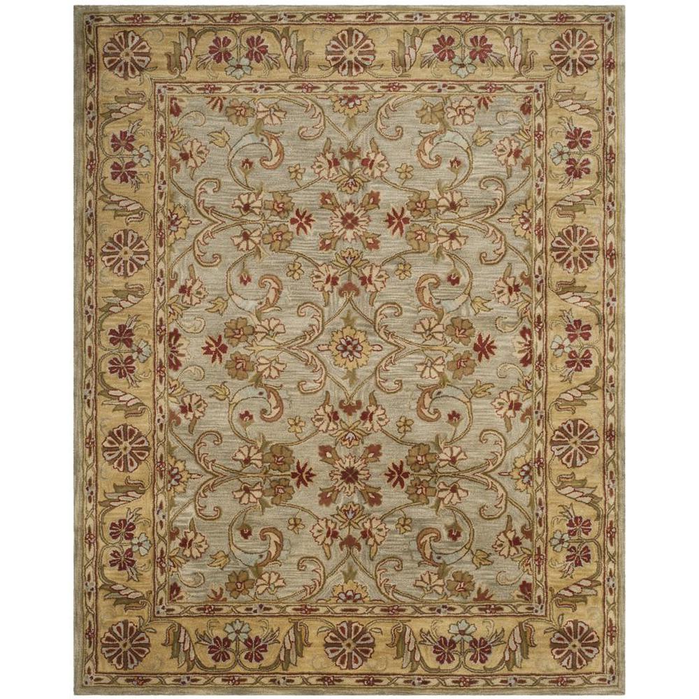 CLASSIC, LIGHT GREEN / GOLD, 7'-6" X 9'-6", Area Rug, CL324A-8. Picture 1