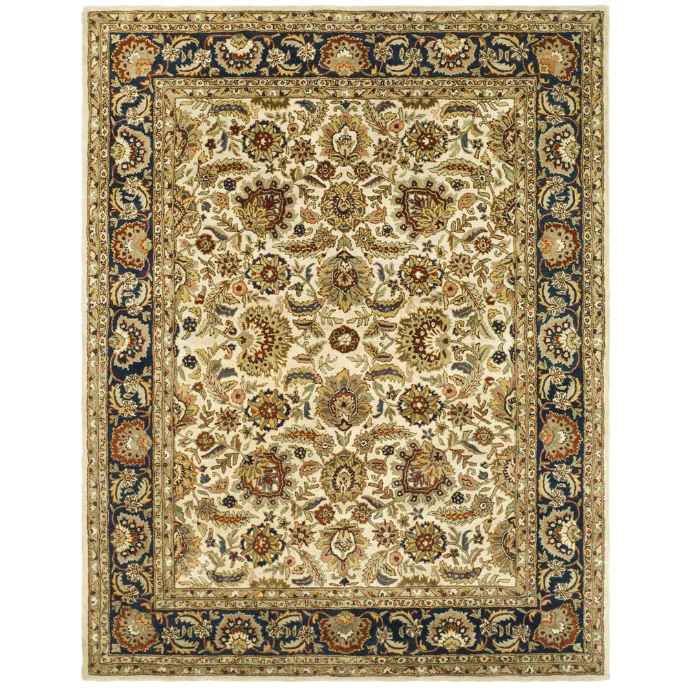 CLASSIC, IVORY / NAVY, 7'-6" X 9'-6", Area Rug. Picture 1