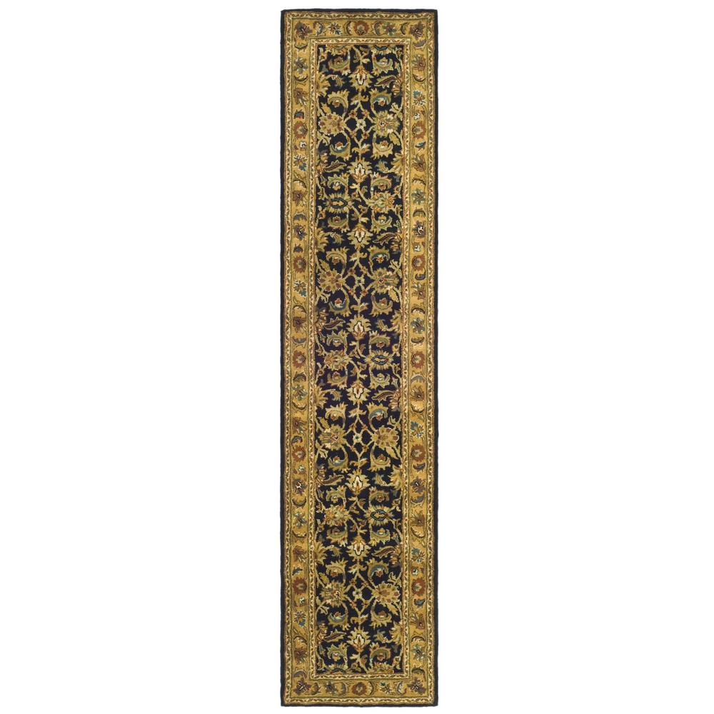 CLASSIC, BLACK / GOLD, 2'-3" X 12', Area Rug, CL758B-212. Picture 1