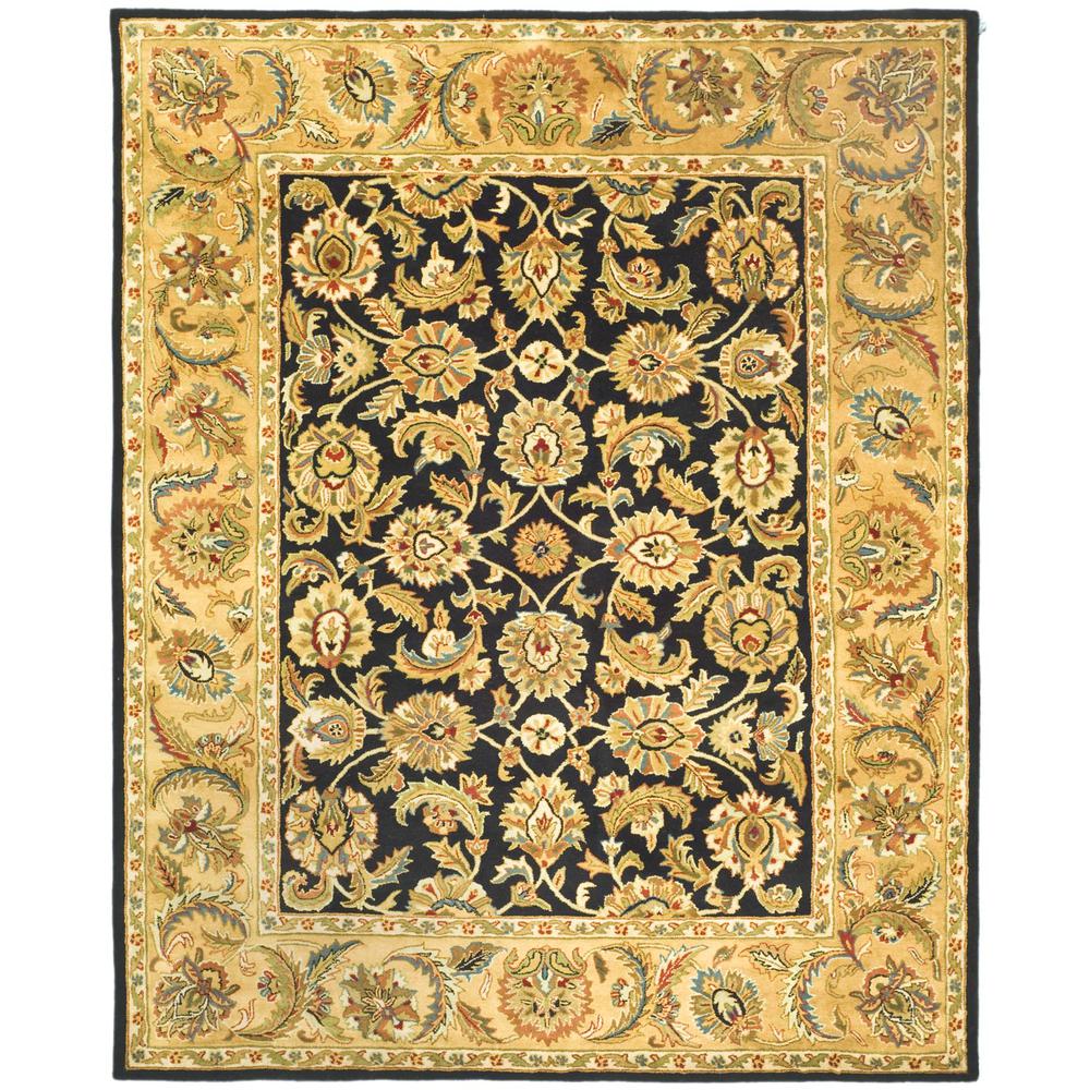 CLASSIC, BLACK / GOLD, 7'-6" X 9'-6", Area Rug, CL758B-8. Picture 1