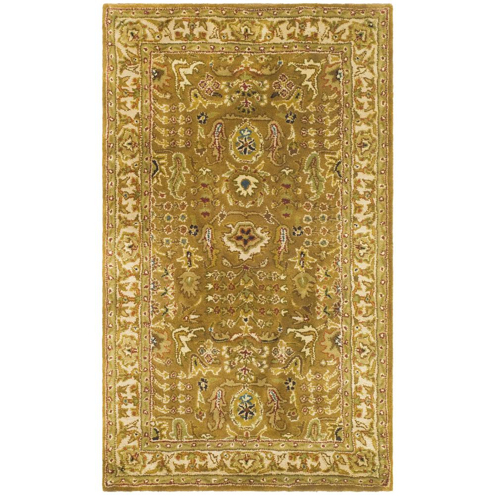 CLASSIC, GOLD / BEIGE, 4' X 6', Area Rug. Picture 1