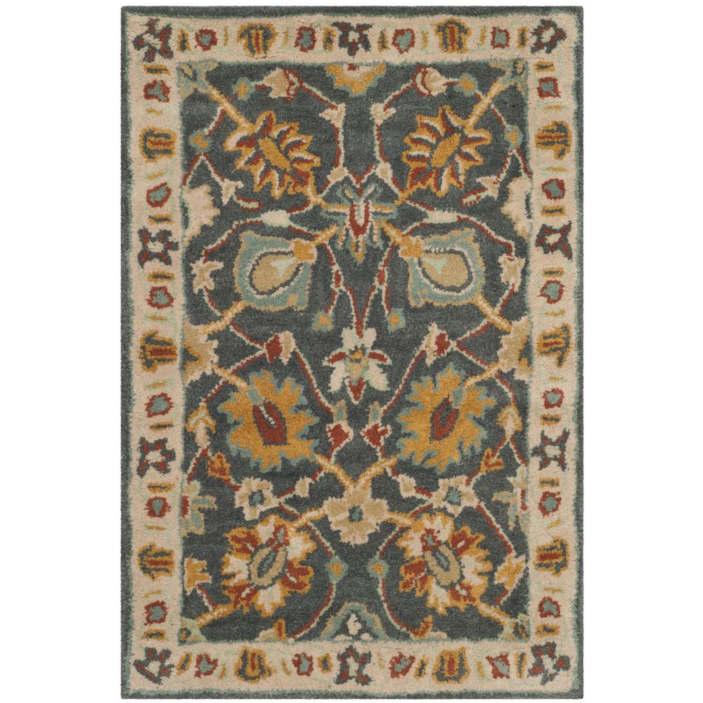 CLASSIC, DARK GREY / IVORY, 3' X 5', Area Rug. Picture 1