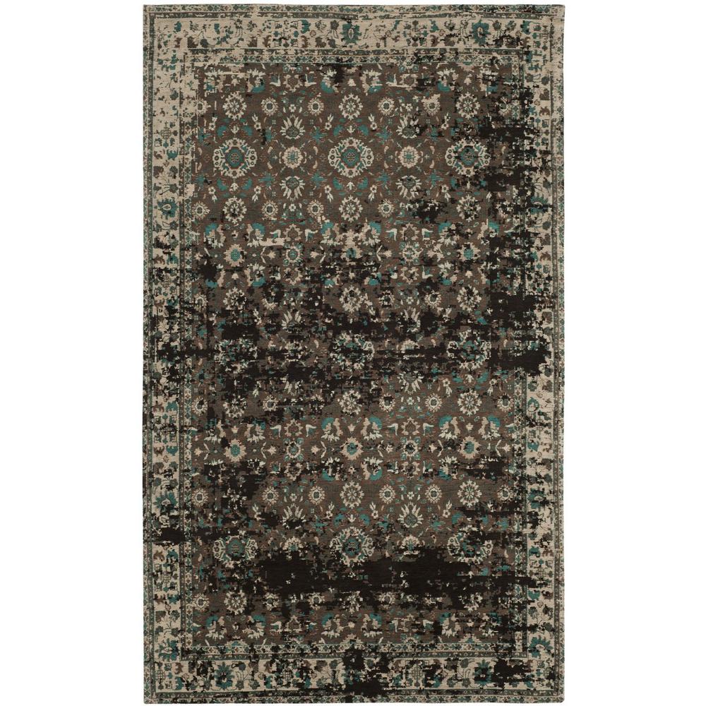 CLV-CLASSIC VINTAGE, TEAL / BEIGE, 5' X 8', Area Rug. Picture 1