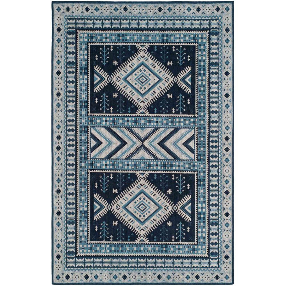 CLV-CLASSIC VINTAGE, NAVY / LIGHT BLUE, 5' X 8', Area Rug, CLV511A-5. Picture 1
