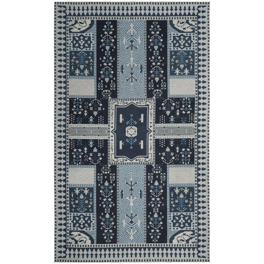 CLV-CLASSIC VINTAGE, NAVY / LIGHT BLUE, 5' X 8', Area Rug, CLV512A-5. Picture 1