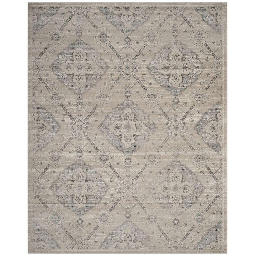 CARNEGIE, TAUPE / LIGHT BLUE, 9' X 12', Area Rug. Picture 1
