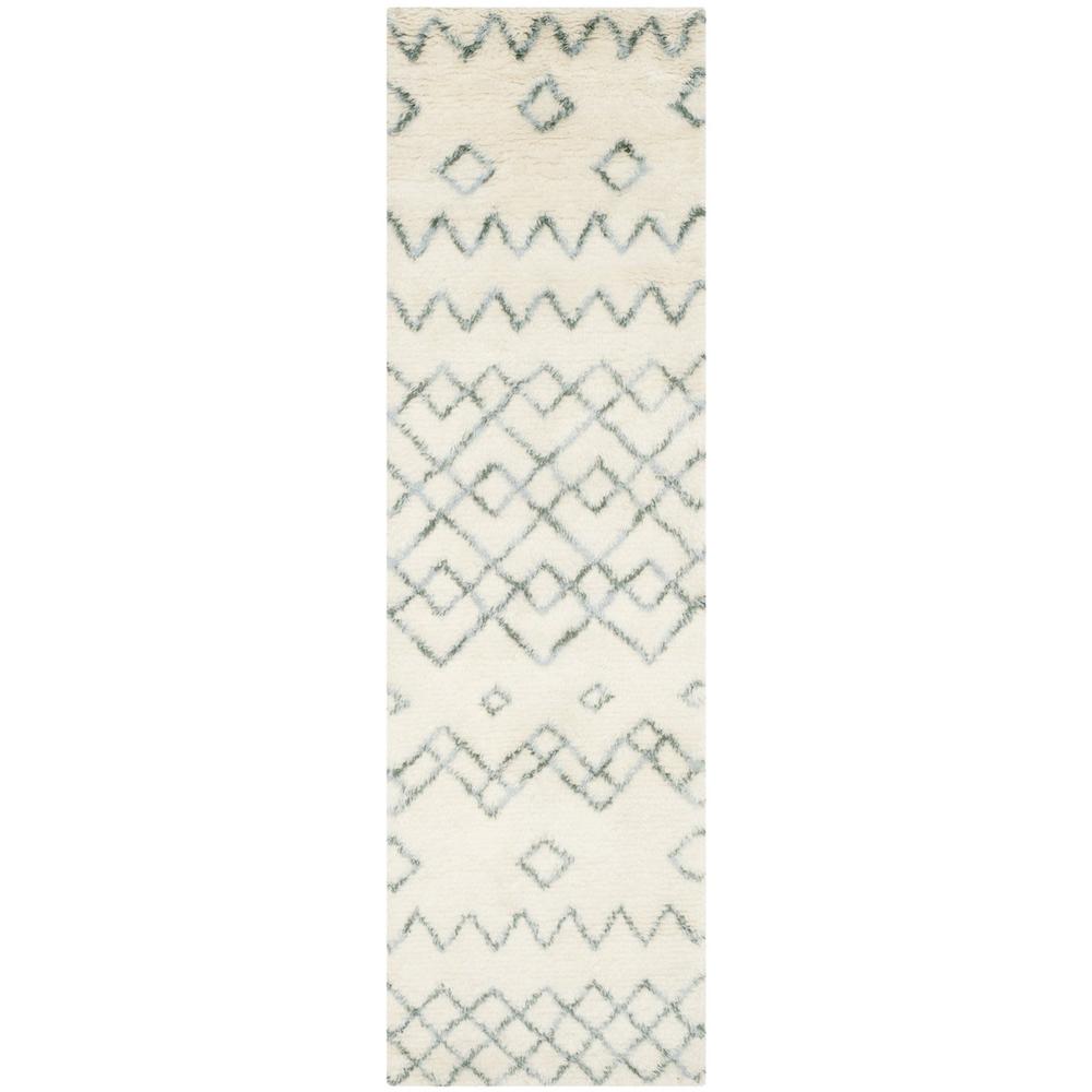 CASABLANCA, IVORY / BLUE, 2'-3" X 8', Area Rug, CSB806A-28. The main picture.