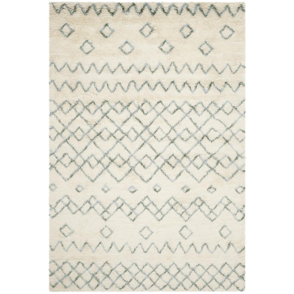 CASABLANCA, IVORY / BLUE, 6' X 9', Area Rug, CSB806A-6. Picture 1