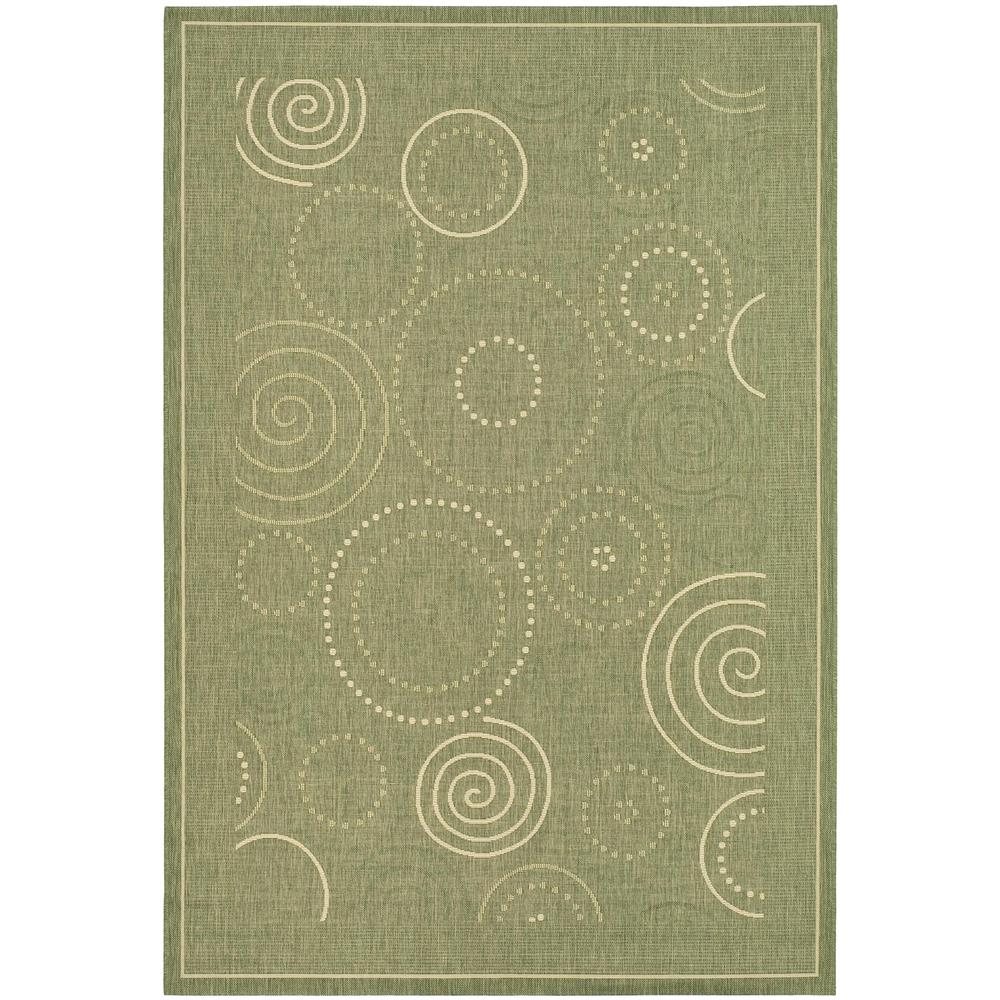 COURTYARD, OLIVE / NATURAL, 2'-3" X 10', Area Rug, CY1906-1E06-210. Picture 1