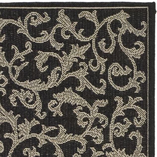 COURTYARD, BLACK / SAND, 2'-3" X 10', Area Rug, CY2653-3908-210. Picture 3