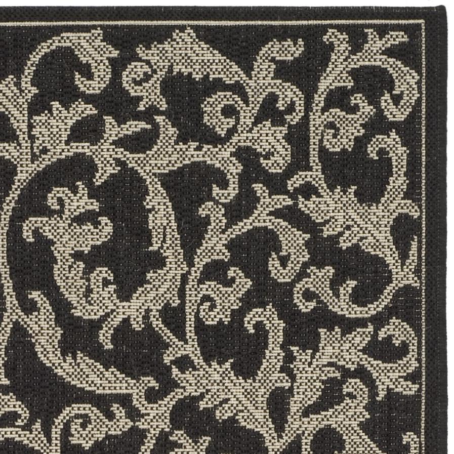 COURTYARD, BLACK / SAND, 2'-3" X 6'-7", Area Rug, CY2653-3908-27. Picture 3