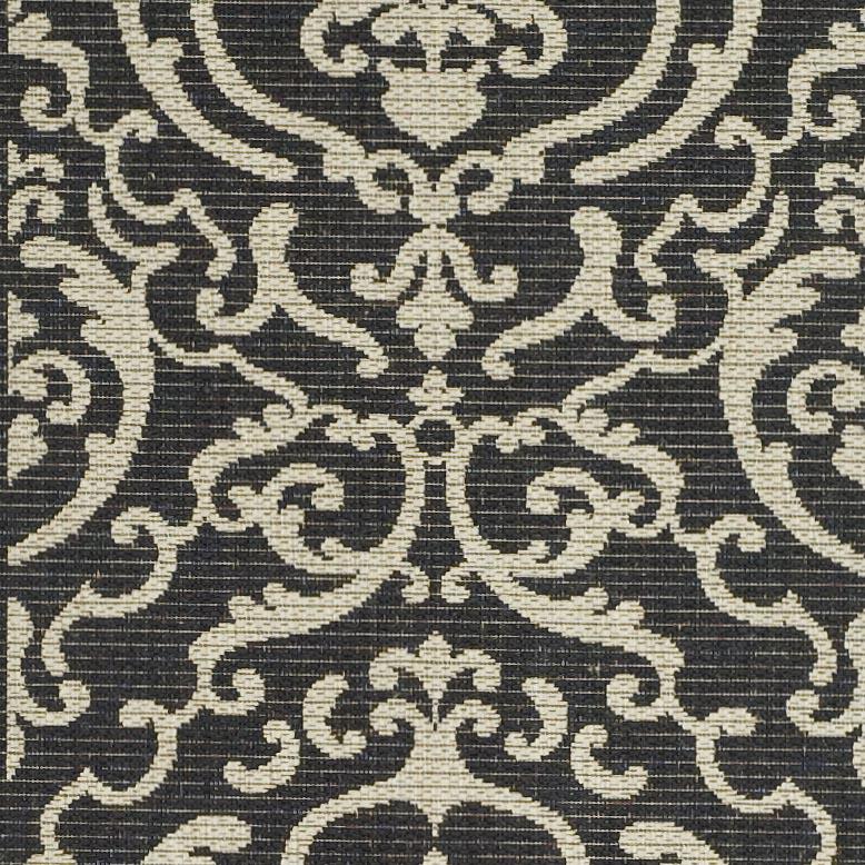 COURTYARD, BLACK / SAND, 2'-3" X 10', Area Rug, CY2663-3908-210. Picture 2