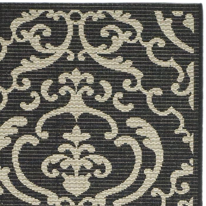COURTYARD, BLACK / SAND, 2'-3" X 10', Area Rug, CY2663-3908-210. Picture 3